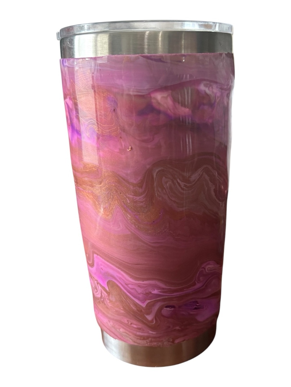20 oz resin marble tumbler